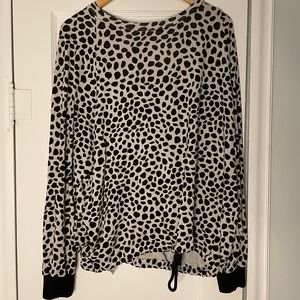 Chloe designer crewneck Dalmatian sweater